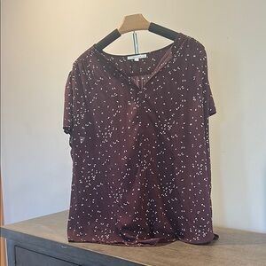 Fun 2 Fun Purple Blouse with Peter Pan Collar